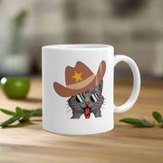 Cat  meowdy mug  ,cat cowboy, cat with cowboy hat ,| Cats Are Awesome