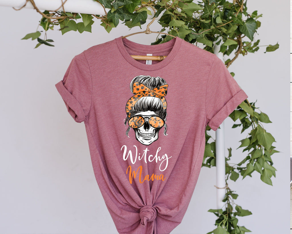 Witchy Mama Shirt,witcy babe  Shirt, Halloween Shirt, Fall T-Shirt,Halloween T Shirt, Women Halloween Shirt, Witch Shirts, Halloween Mom Tee