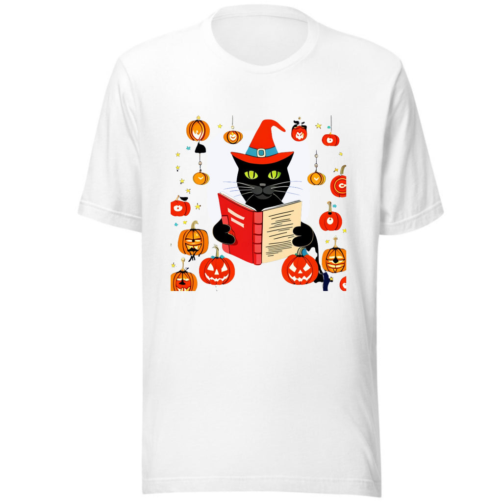 Teacher Halloween Shirt | Halloween Teacher | Read More Books | Spooky halloween  cat  Shirt | Teacher Teams Shirt | Halloween Party |