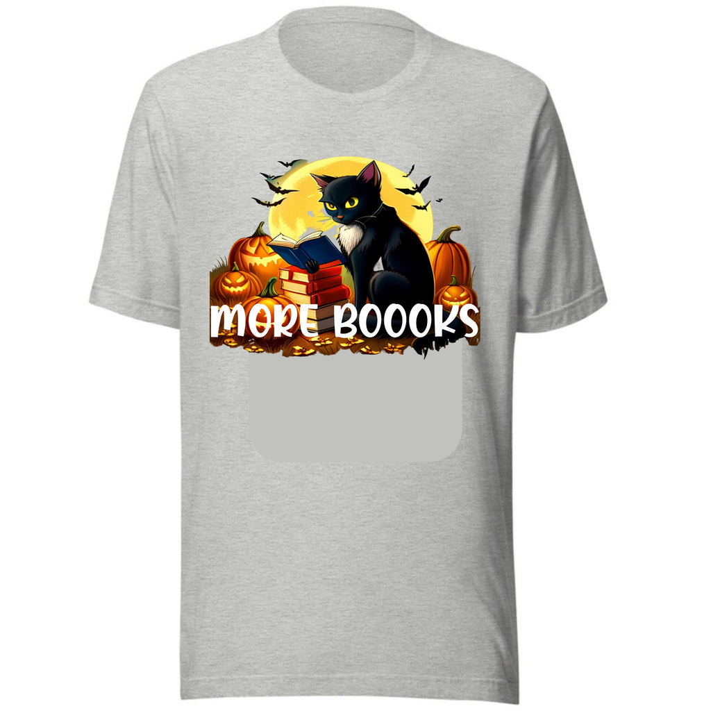 Teacher Halloween l Shirt | Halloween Teacher | Read More Books | Spooky cat   Shirt | Teacher Teams Shirt | Halloween Party |