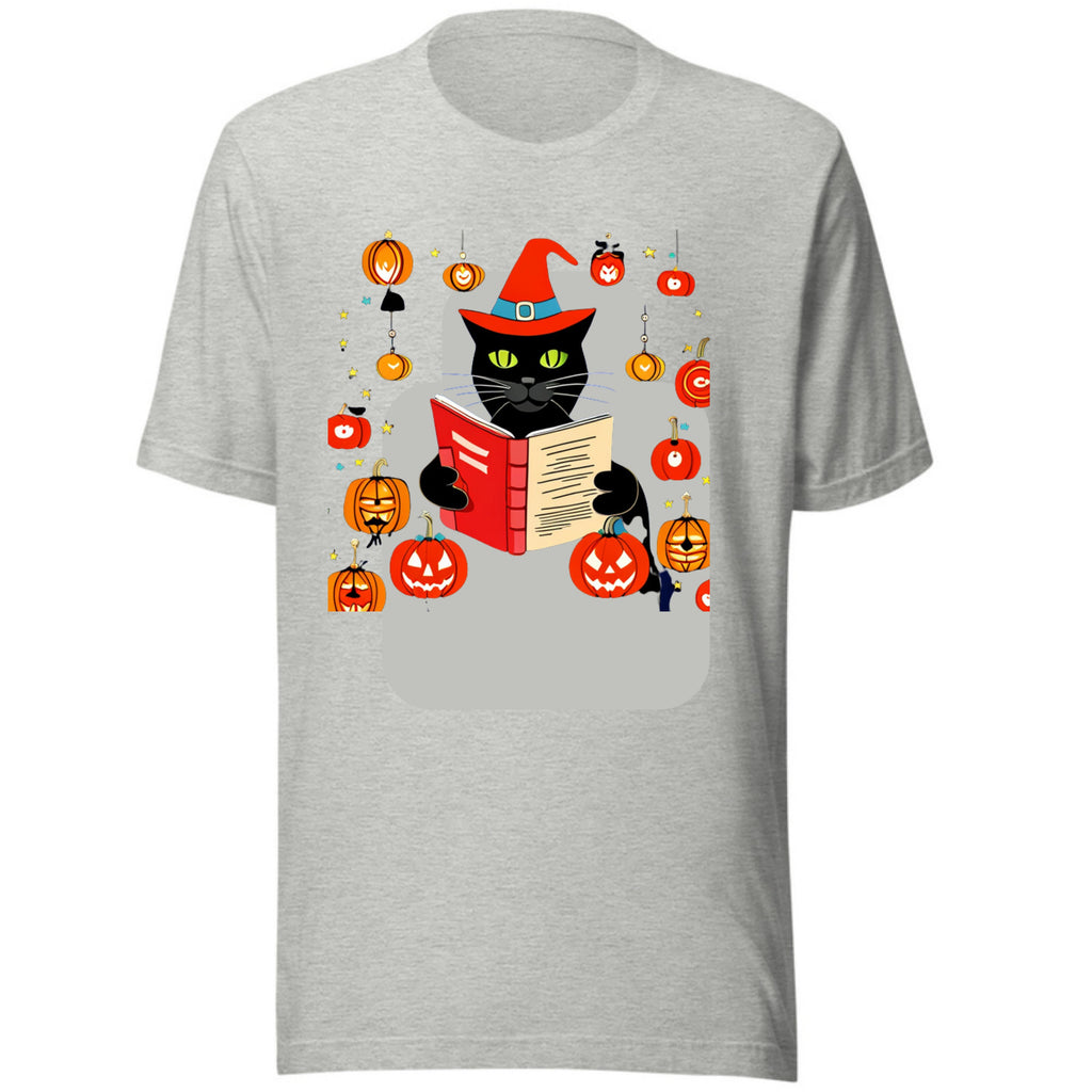 Teacher Halloween Shirt | Halloween Teacher | Read More Books | Spooky halloween  cat  Shirt | Teacher Teams Shirt | Halloween Party |