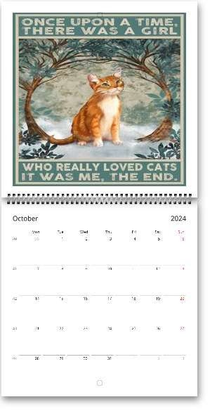 2024Wall Calendar, black cat calander funny , Wall Planner, Home And Office Decor, Monthly Calender,gitft for cat lovers