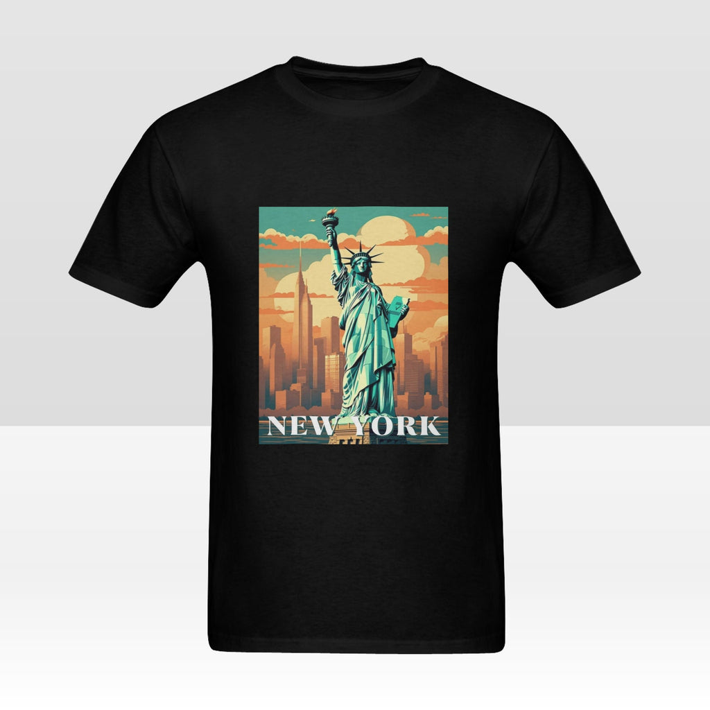 vintage New York T Shirt, Travel Poster, Statue of Liberty Vintage Art Print ,new york travel city shirt gift