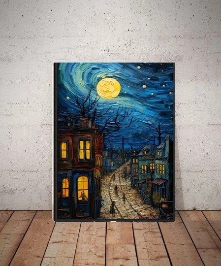 Van Goth Starry Night   ,  van goth starry Night Poster | Starry Night Canvas |  van goth poster,van goth  Wall Art