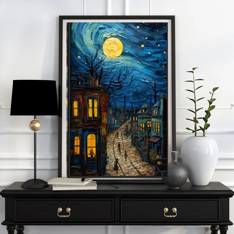 Van Goth Starry Night   ,  van goth starry Night Poster | Starry Night Canvas |  van goth poster,van goth  Wall Art