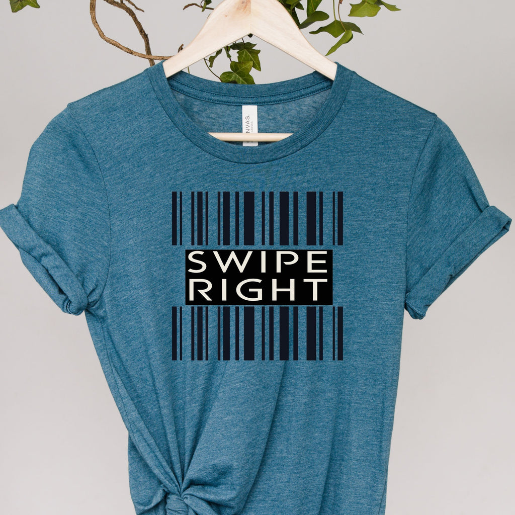 swipe right barcode Shirt, Funny Barcode Shirt, barcode  Shirt, Shirts With Saying,Sarcastic Gift Shirt, Sarcastic Shirt, Mother's Day Gift