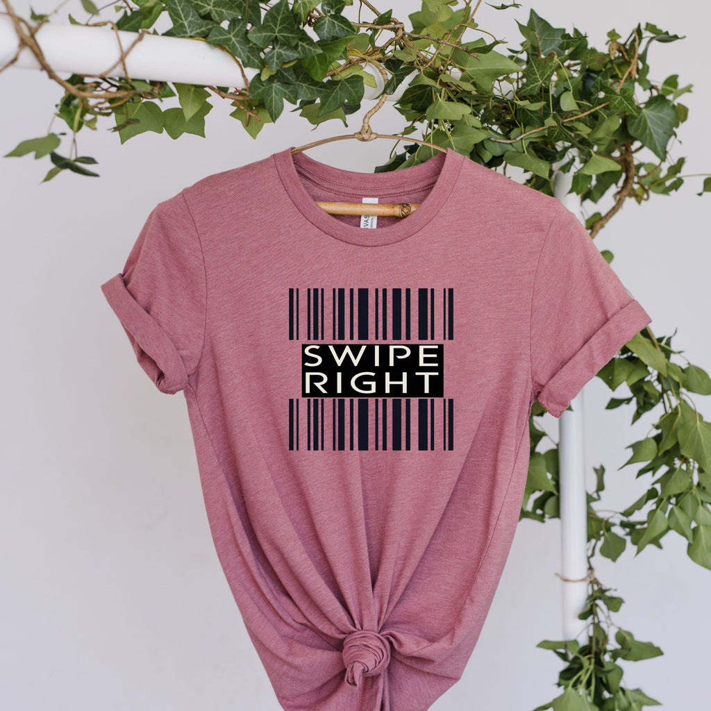 swipe right barcode Shirt, Funny Barcode Shirt, barcode  Shirt, Shirts With Saying,Sarcastic Gift Shirt, Sarcastic Shirt, Mother's Day Gift