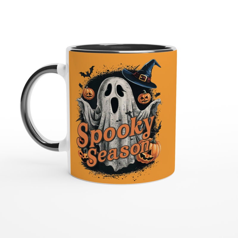 Spooky Season ghost Mug, spooky season halloween mug, Office Mug, ghost mug , Unique Gift for Co-workers Horror Work Mug