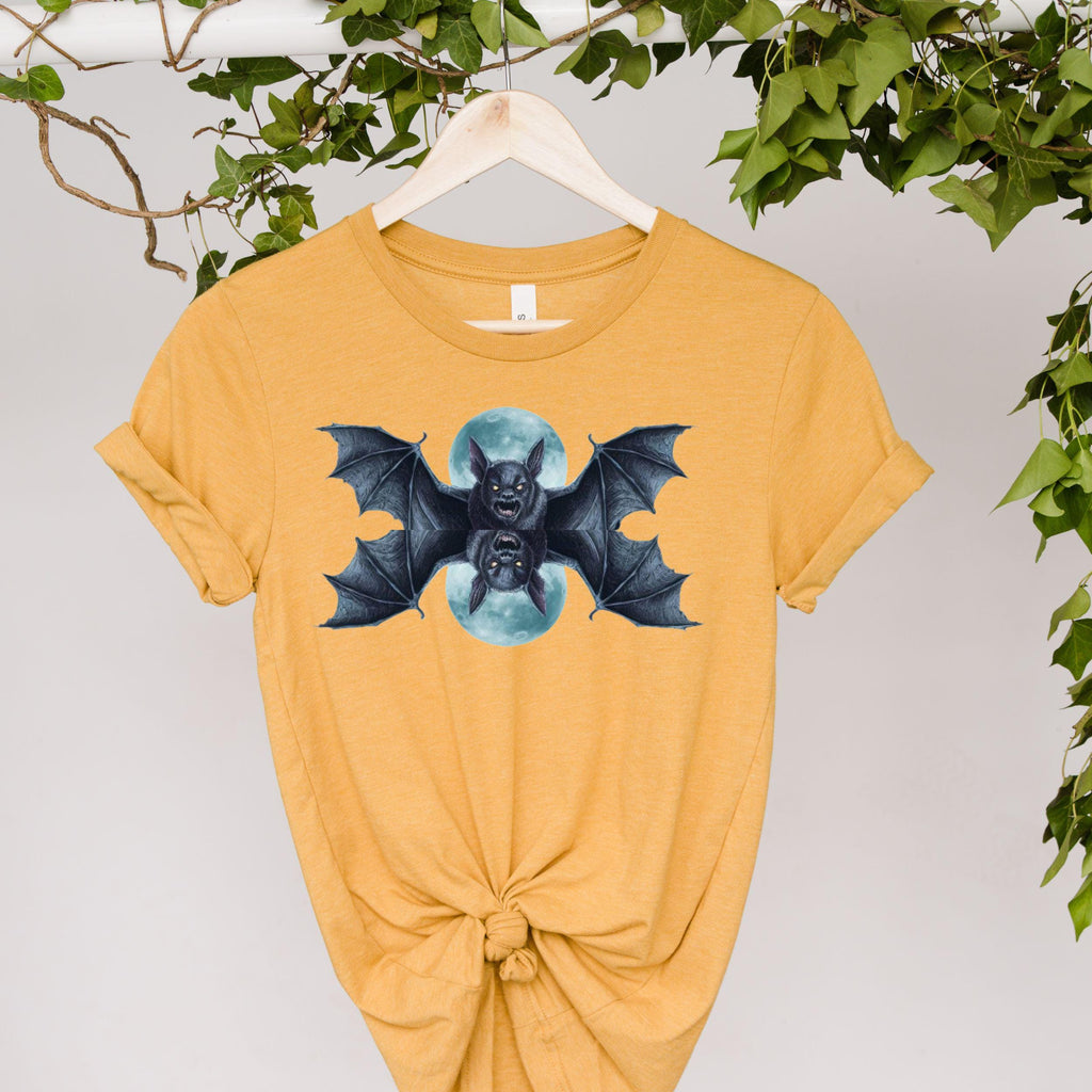 Vintage Halloween Bat Shirt, Goblincore Shirt, Bat Shirt, Dark Cottagecore, Witchy Shirt, Halloween Bats, Goth Tshirt, Grunge, Spooky Season