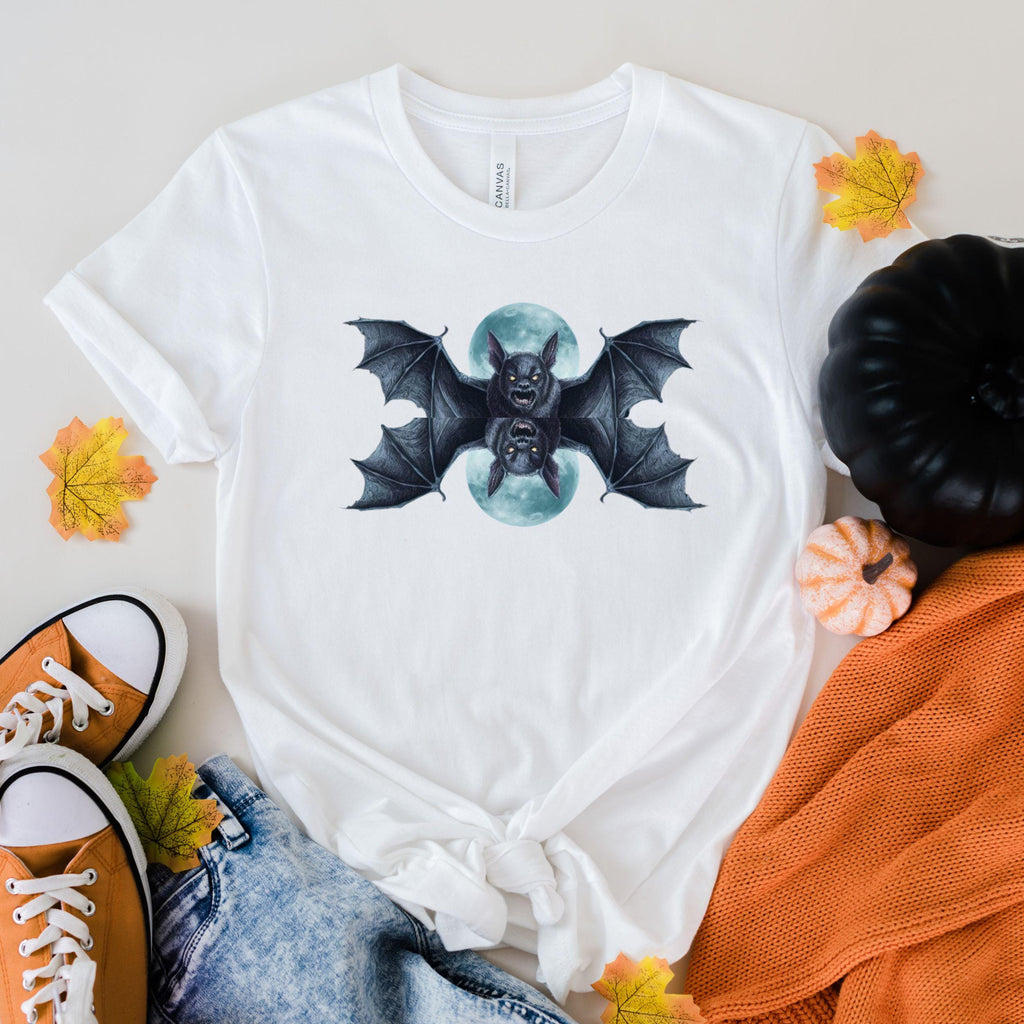 Vintage Halloween Bat Shirt, Goblincore Shirt, Bat Shirt, Dark Cottagecore, Witchy Shirt, Halloween Bats, Goth Tshirt, Grunge, Spooky Season