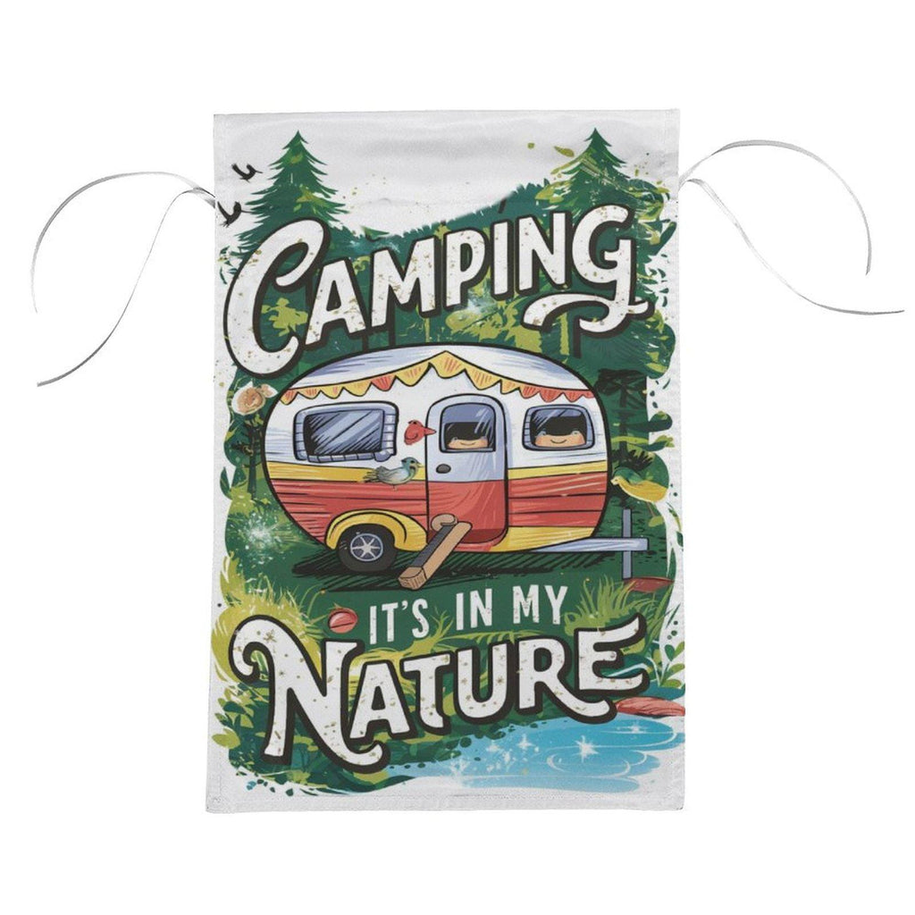 camping is in my nature  Garden Flag - ,camping flag - 12'x18"  ,  Yard Flag Double Sided, Camping Flag