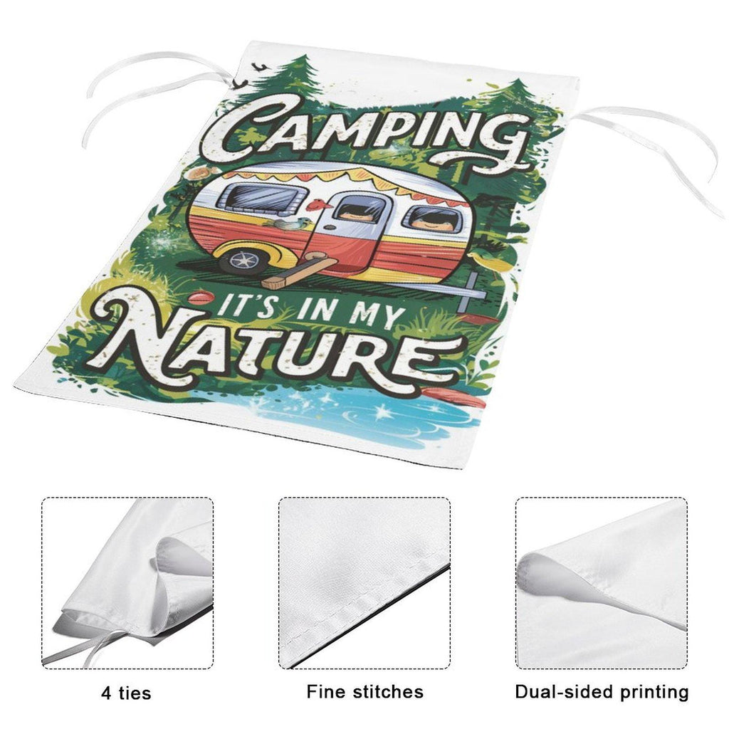 camping is in my nature  Garden Flag - ,camping flag - 12'x18"  ,  Yard Flag Double Sided, Camping Flag