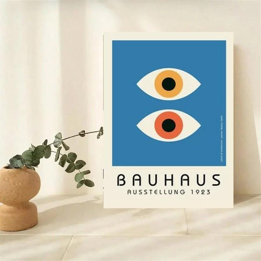 Bauhaus eye   Poster, 1923 Bauhaus Exhibition print, Art exhibition poster, Home decor accessories