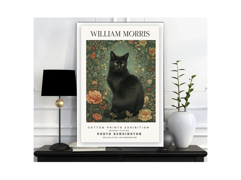 William Morris Exhibition Print, william morris art poster , Famous Artist Print, Vintage Wall Art,Textiles Art,