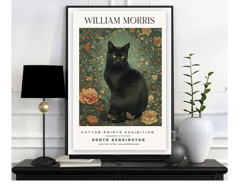 William Morris Exhibition Print, william morris art poster , Famous Artist Print, Vintage Wall Art,Textiles Art,