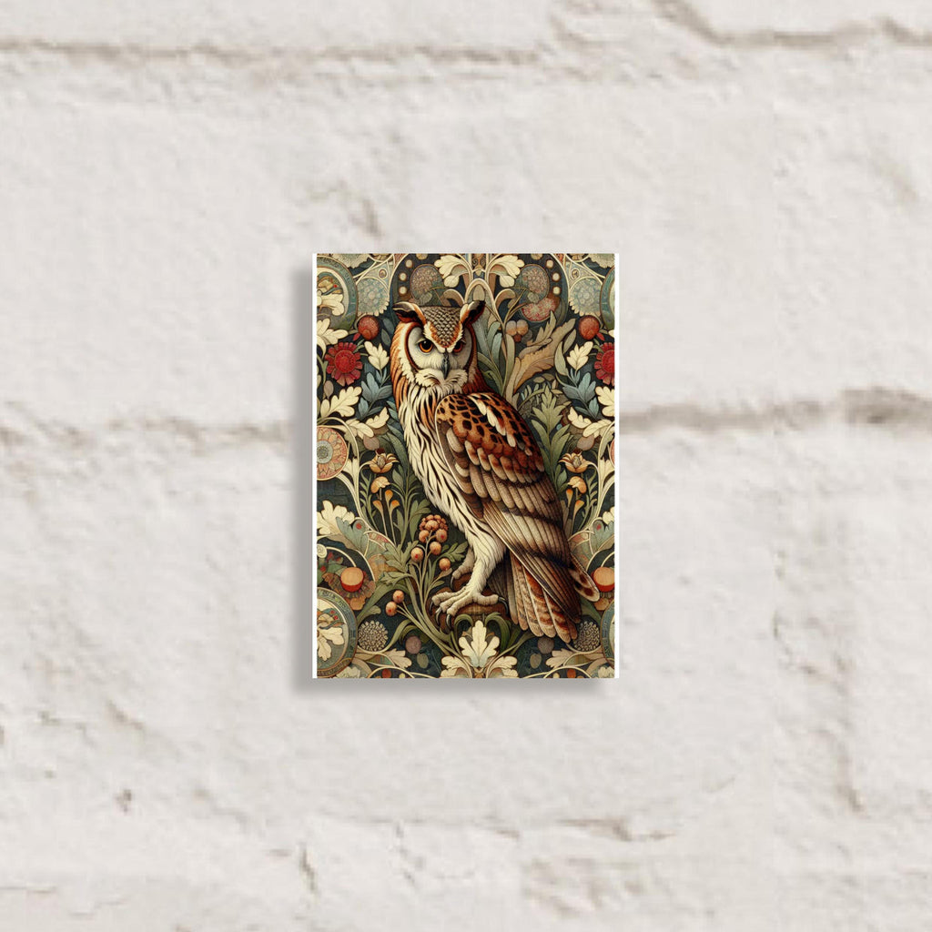 William Morris owl  Print, William Morris Exhibition Print, William Morris Poster, Vintage Wall Art, Textiles Art,