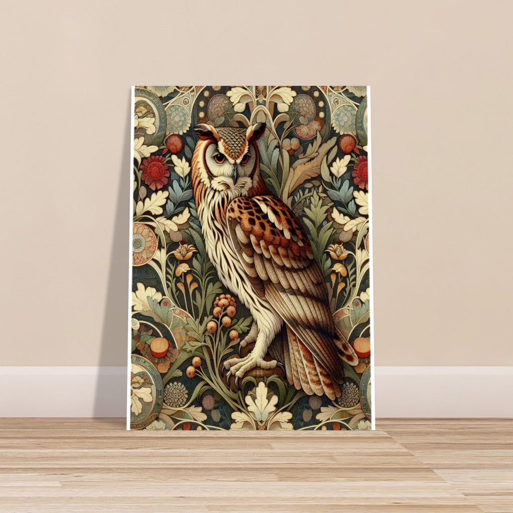 William Morris owl  Print, William Morris Exhibition Print, William Morris Poster, Vintage Wall Art, Textiles Art,