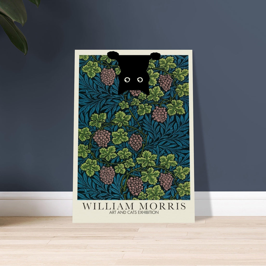 William Morris cat Print, William Morris Exhibition Print, William Morris Poster, Vintage Wall Art, Textile