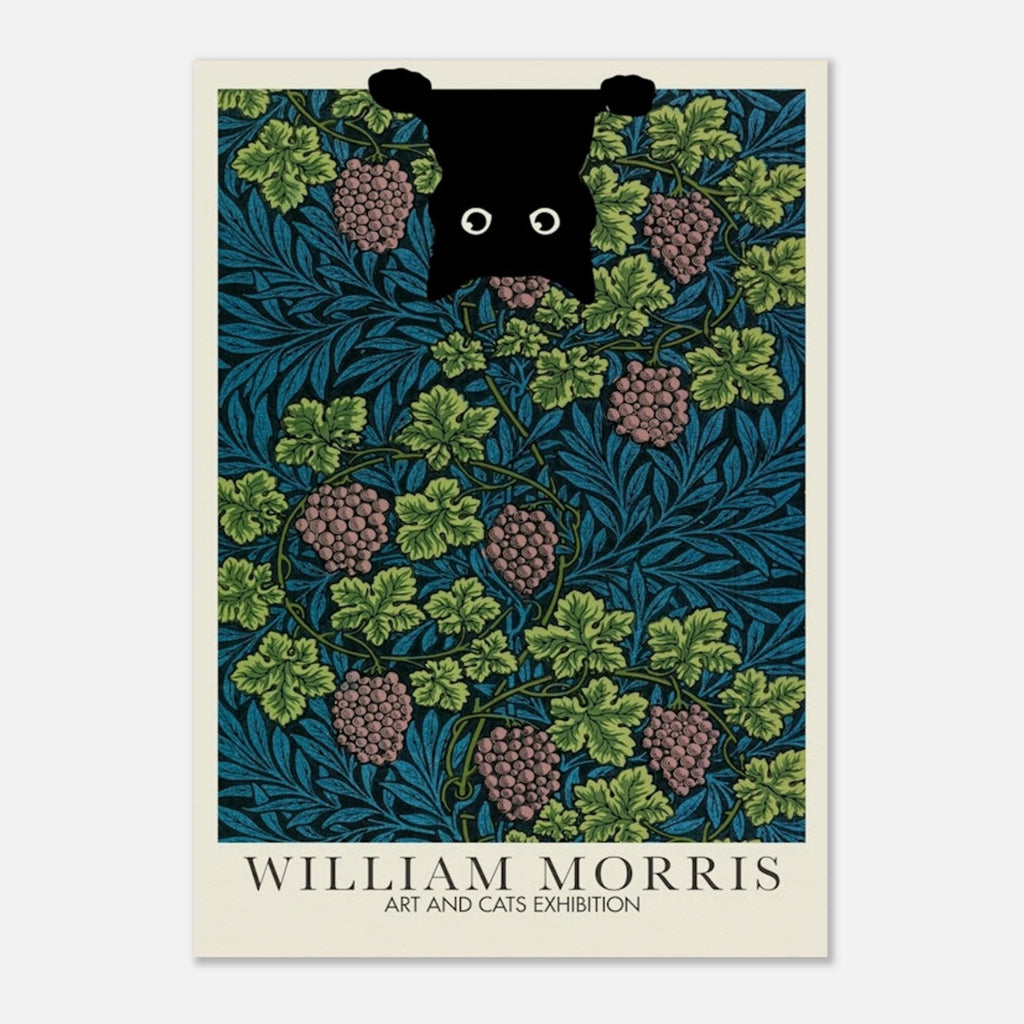 William Morris cat Print, William Morris Exhibition Print, William Morris Poster, Vintage Wall Art, Textile