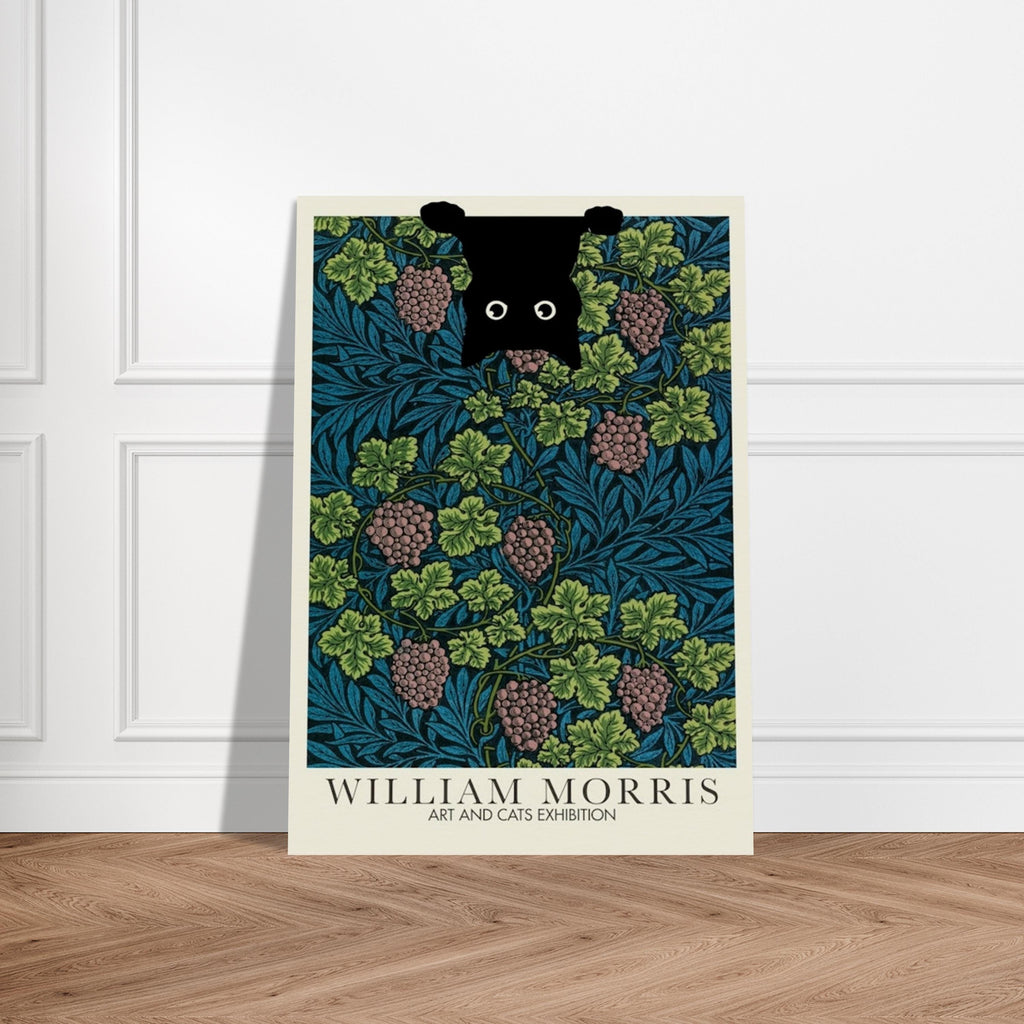 William Morris cat Print, William Morris Exhibition Print, William Morris Poster, Vintage Wall Art, Textile