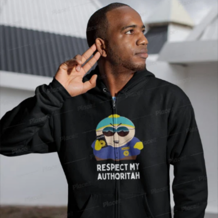 southpark  Hoodie respect my authority  -- southpark hoodie