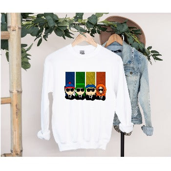 reserviour  southpark sweatshirt, 90s animated cartoon sweatshirt