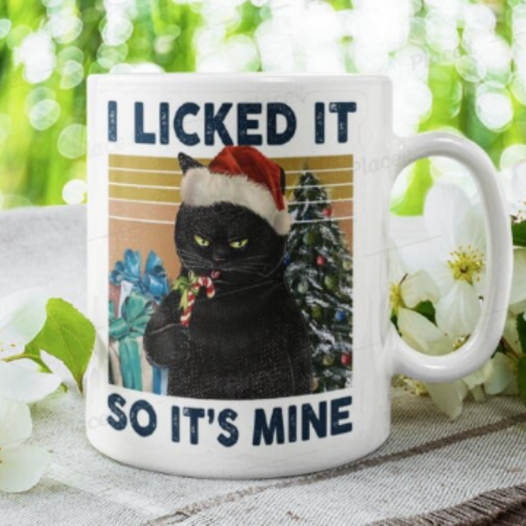 cat lover gift ,xmas gift idea ,naughty cat mug