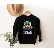 eric cartman respect my autoritah  sweatshirt ,eric cop,southpark