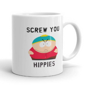 southpark eric cartman screw you  hippies  mug