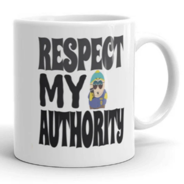 eric cartman  Southpark mug, respect my authoritah