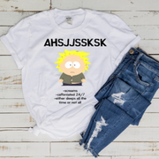 butters  southpark t shirt