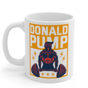 donald pump - coffee gym mug ,