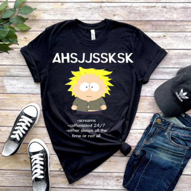 butters  southpark t shirt