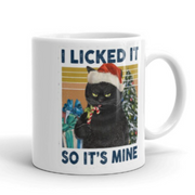 cat lover gift ,xmas gift idea ,naughty cat mug