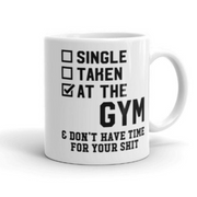 single taken at the gym,mug gift for gym lovers