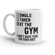 single taken at the gym,mug gift for gym lovers