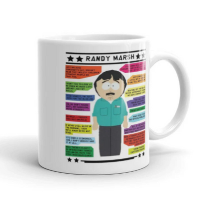 southpark randy marsh  character traits mug