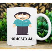 southpark randy marsh homosexual mug ,southpark coffee mug