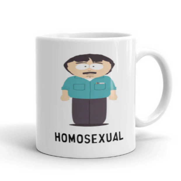 southpark randy marsh homosexual mug ,southpark coffee mug