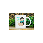 southpark randy marsh mug - ladies my eyes are up  here