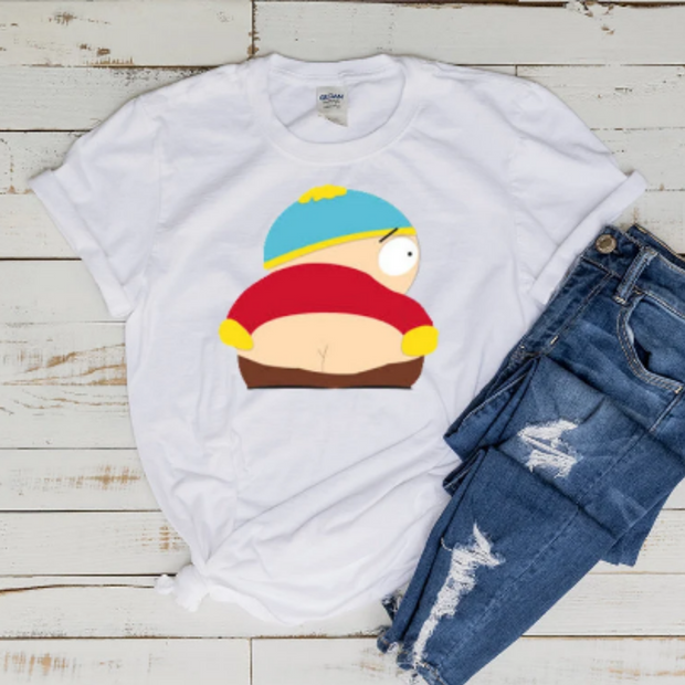 eric cartman pulling A moonie t shirt