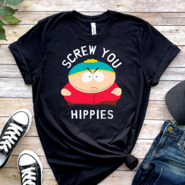 eric cartman ,southpark t shirt  animated cartoon,90s