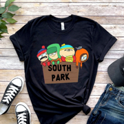 southpark characters on a fence ,southpark t shirt