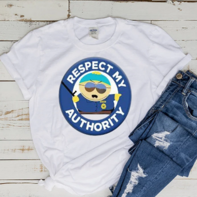 eric cartman respect my authority shirt , southpark shirt