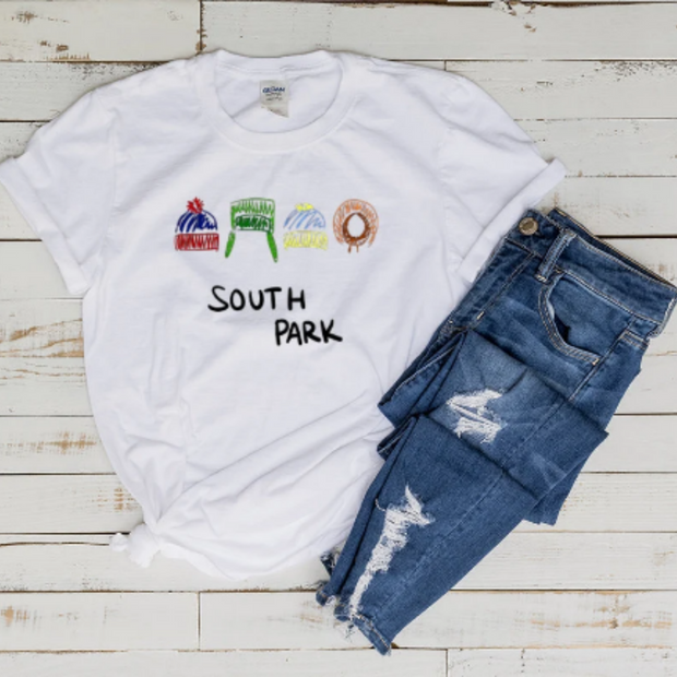 southpark drawing scibble , southpark t shirt