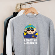 eric cartman respect my autoritah  sweatshirt ,eric cop,southpark