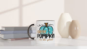 cutest pumpkin in the patch mug gift.handmade ceramic pumpkin