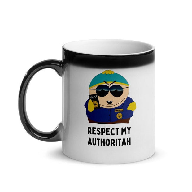 eric cartman cop respect my authoriath,southpark mug