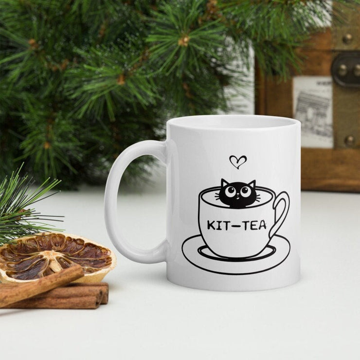 Funny kitty Mug ,cute cat mug ,Cat in a mug , Cat Lover's Mug