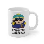 eric cartman cop respect my authoriath,southpark mug